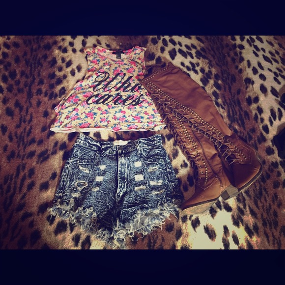 High waisted shorts