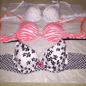 PINK push up bras bundle