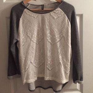 Lace Sweatshirt