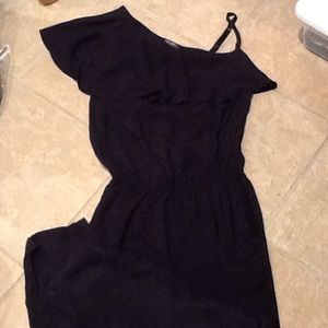 Black 1 shoulder Romper/Jumper