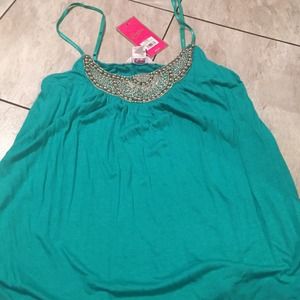 Embellished rant top