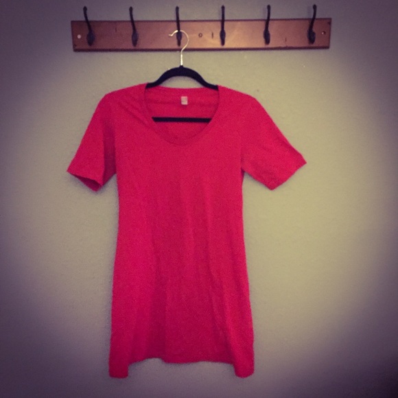 Jersey Red T-Shirt Dress