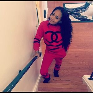 Large sweatsuit. Fits like medium