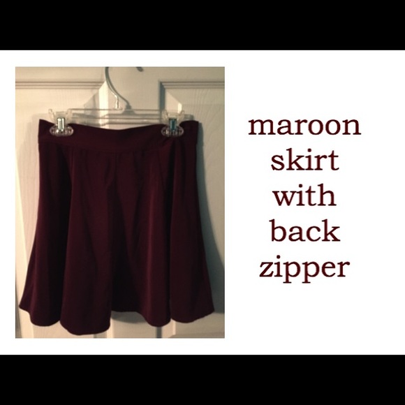 Flowy Maroon Skirt