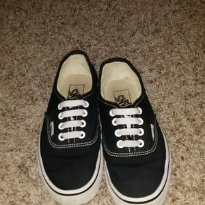 Black and white vans