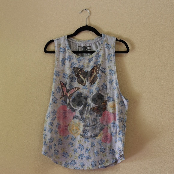 Urban Outfitters Skull Muscle Tee