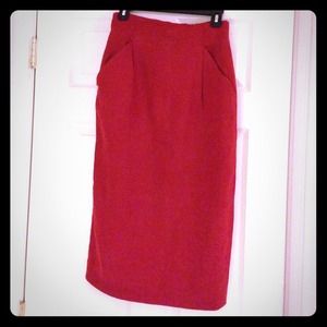 Lord & Taylor Linen Pencil Skirt.