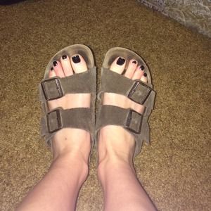 Authentic brown Birkenstocks