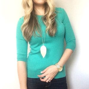 Kelly Green Merino Wool J Crew Sweater