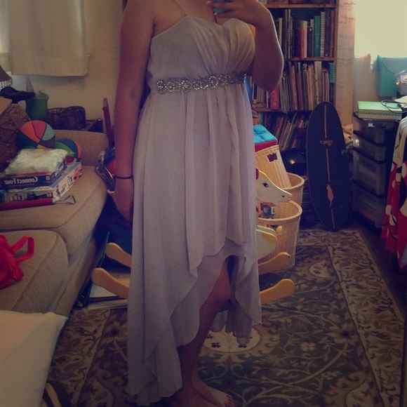 Light grey(soft grey) spaghetti strap dress