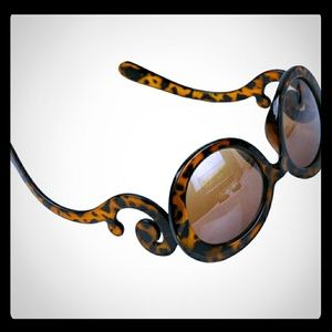 Leopard Retro Round Sunglasses