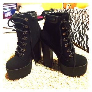 Qupid Boots. 6 inch heels