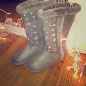 Justice embellished winter boots