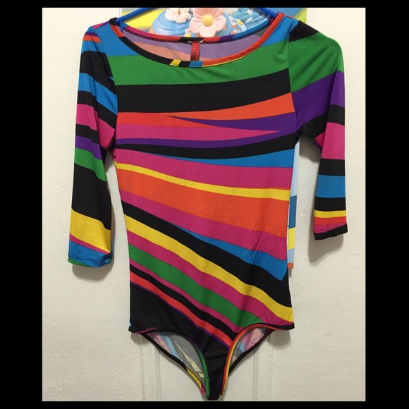Multi-color body suit