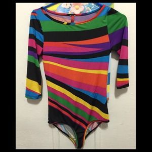 Multi-color body suit