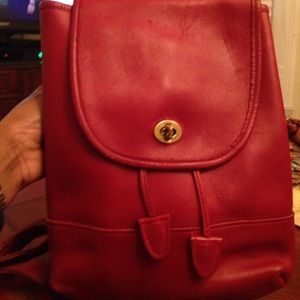 Vintage Coach Leather Backpack