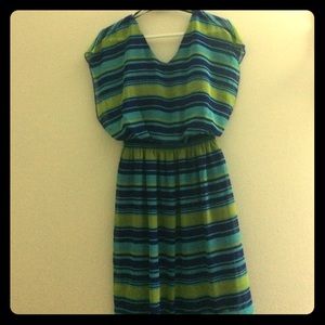 SOLD IN BUNDLE Teal blue and green dress.