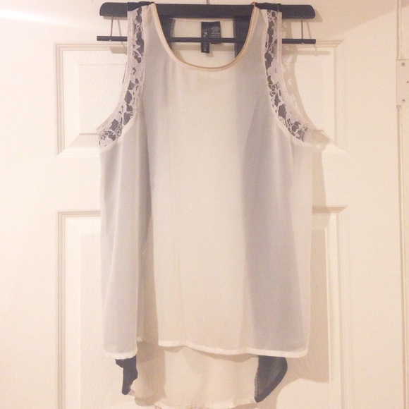 Black & white tank top