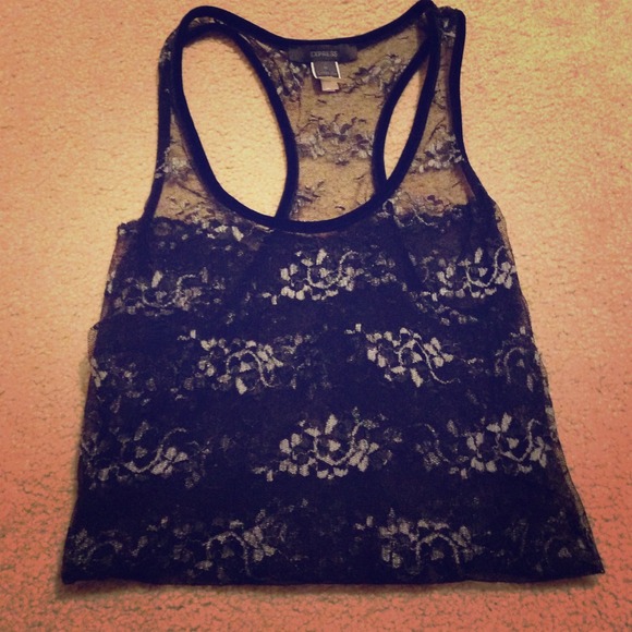 Sexy Black Lace Express Tank☑️♥️