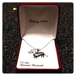 Diamond dog necklace