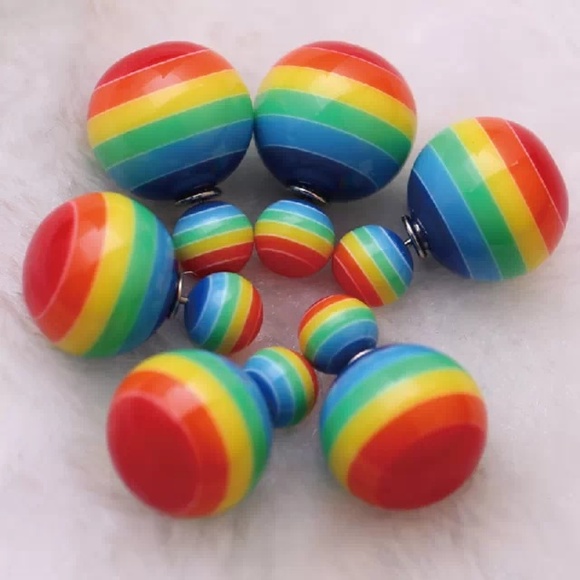 Celebrity double round ball beads ear plugs