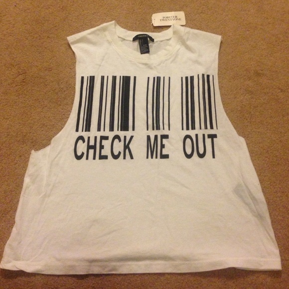 "Check me out" muscle tee