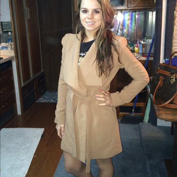 Tan Peacoat