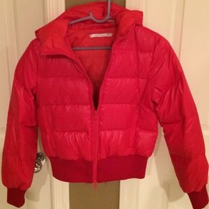 Down winter jacket with hoodie!