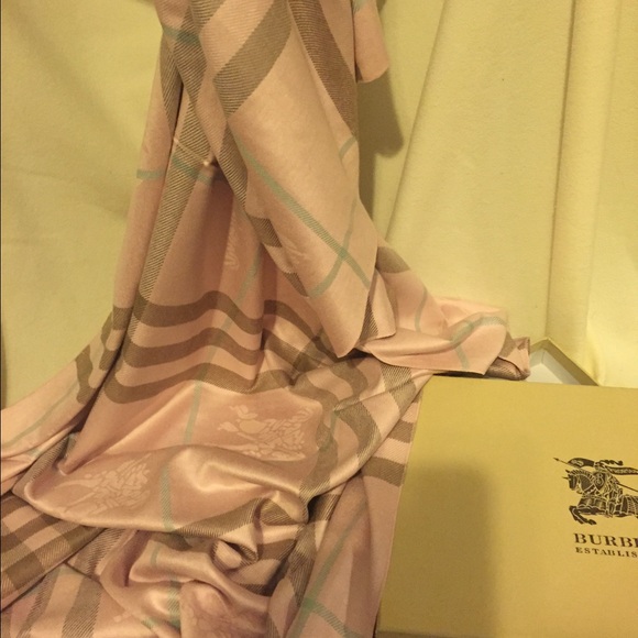 Pink Burberry Shawl