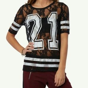 Allover Lace Jersey "21"
