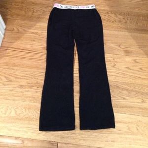 Black sweatpants with Love one another waist band