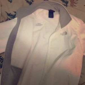 Womens fleece lined north face coat large