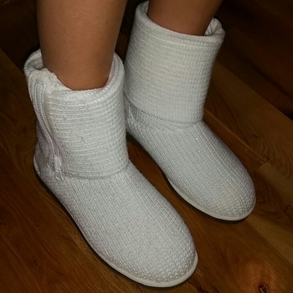 2 way sweater material boots