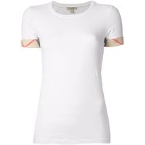 Burberry Classic Check Print Sleeve TShirt