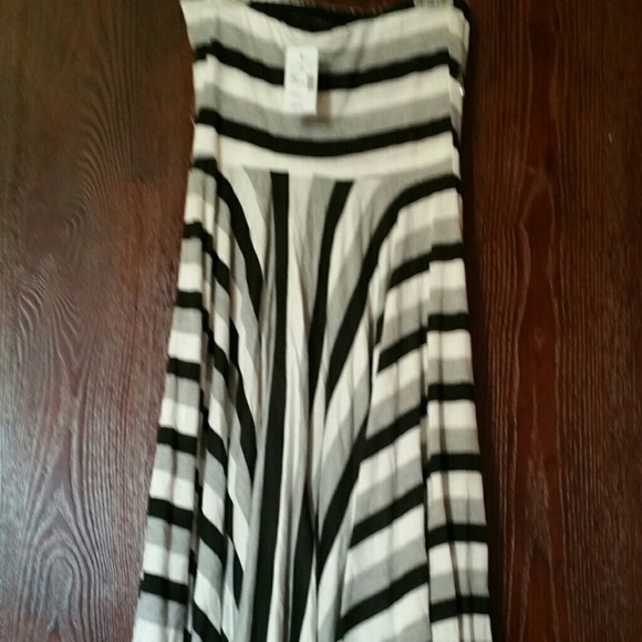 Stripped tube top dress/maxi skirt/top