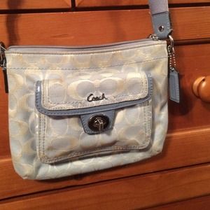 Baby blue coach bag