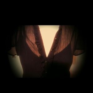 Merona Black Small Chiffon Classic Dress