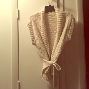 The Limited sleeveless sweater with belt