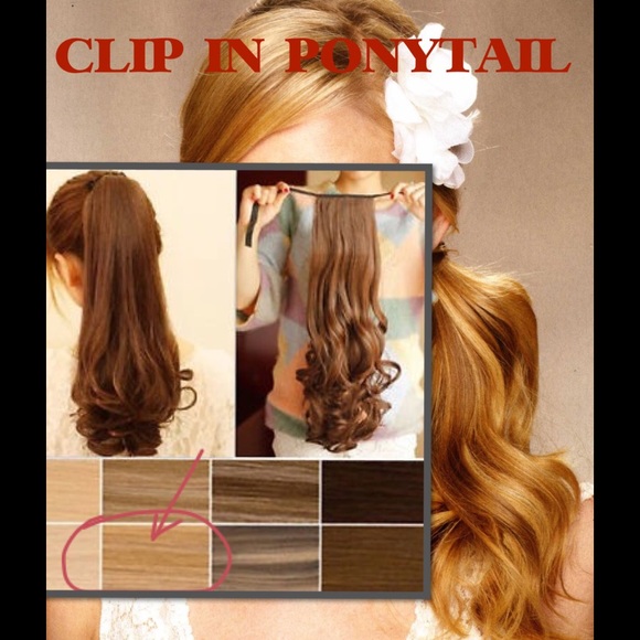 SOLD Kanekalon ponytail hair ext Light Blond