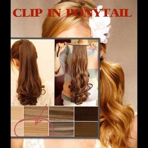 SOLD Kanekalon ponytail hair ext Light Blond