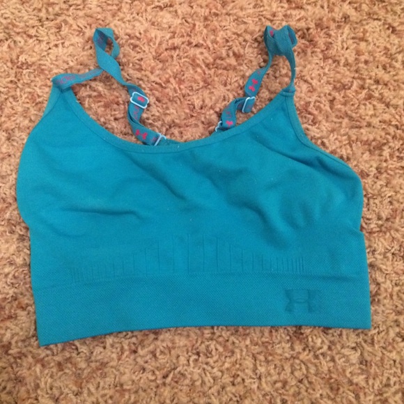 Small Teal Under Armour Sports Bra