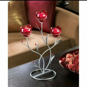 Heart bouquet candleholder