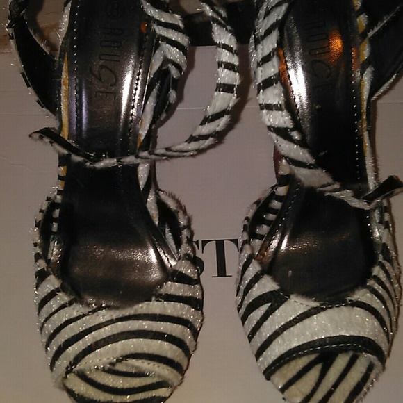 Womens zebra print wedges