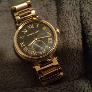 Used Black Face & Gold Watch