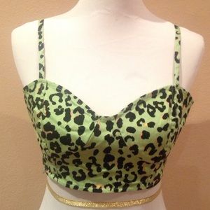 Crop Top Leopard Print