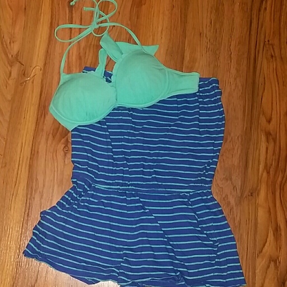 Bikini top from PacSun and matching Romper - Picture 1 of 3