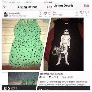 Bundle Star Wars tank and mint dress