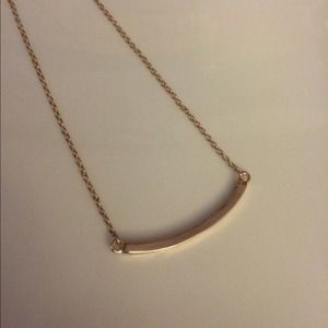 **SOLD** Curved Bar Necklace