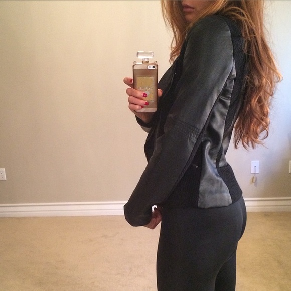 SOLD ❤️Zara Faux Leather & Wool Moto Jacket - Picture 4 of 4