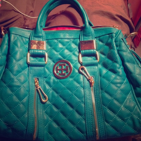 Teal purse